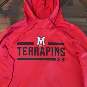 Maryland Terrapins Hoodie: Under Armour; Men Large